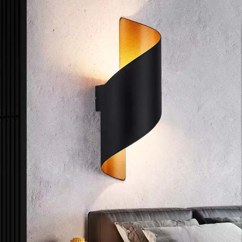 Nowoczesna lampa ścienna LED w kształcie spirali - TwistLight