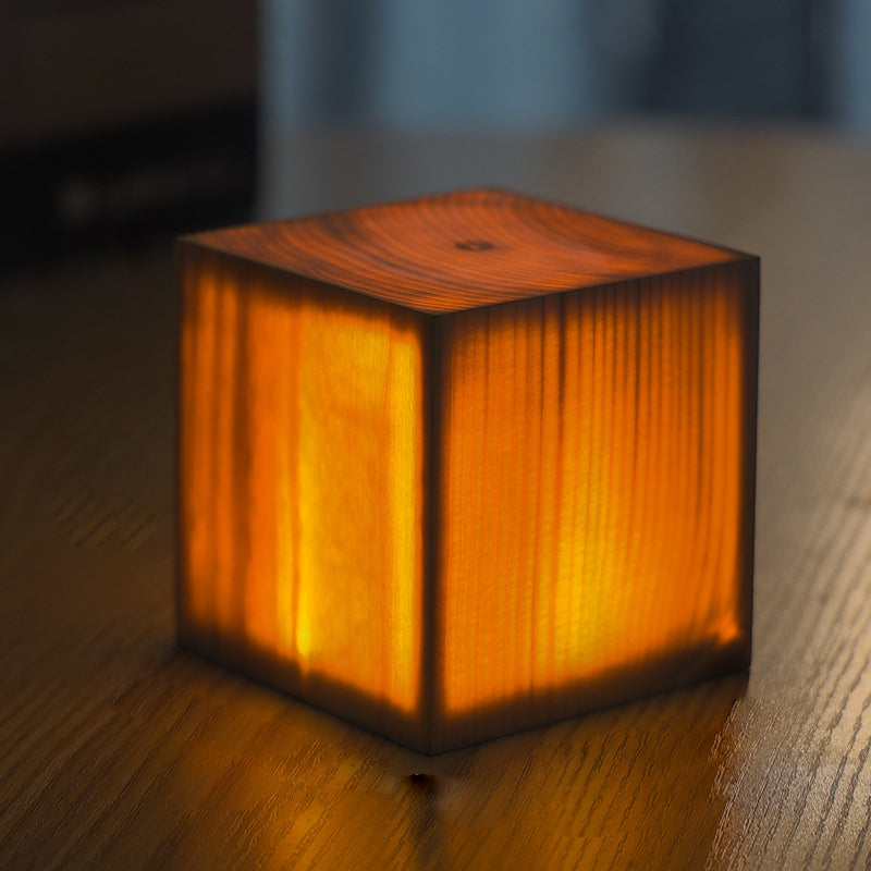 Elegancka lampa stołowa LED – WoodGlow