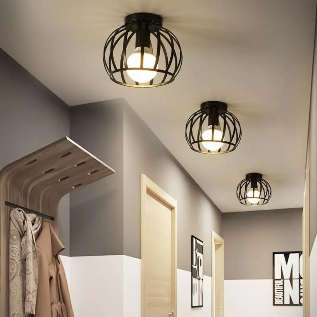 Nowoczesna Przemysłowa Lampa Sufitowa z Otwartym Designem - ForgeLight