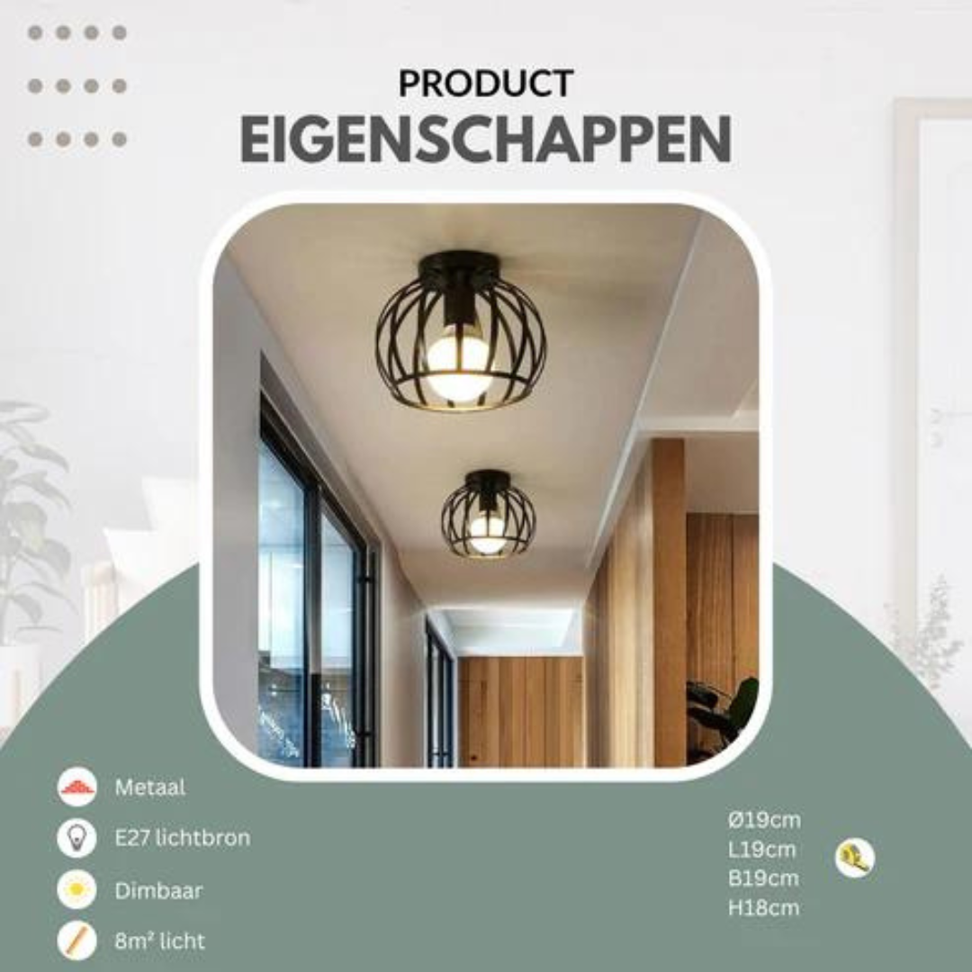 Nowoczesna Przemysłowa Lampa Sufitowa z Otwartym Designem - ForgeLight