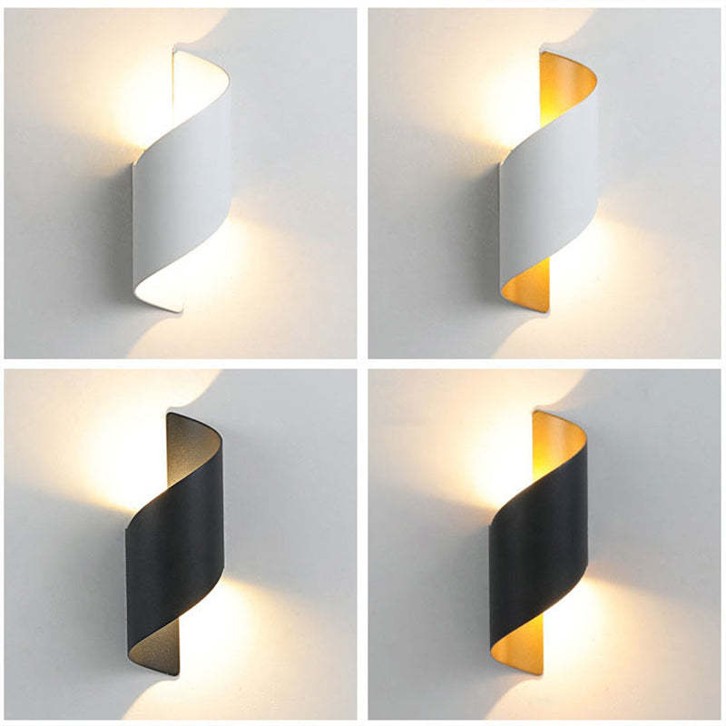 Nowoczesna lampa ścienna LED w kształcie spirali - TwistLight