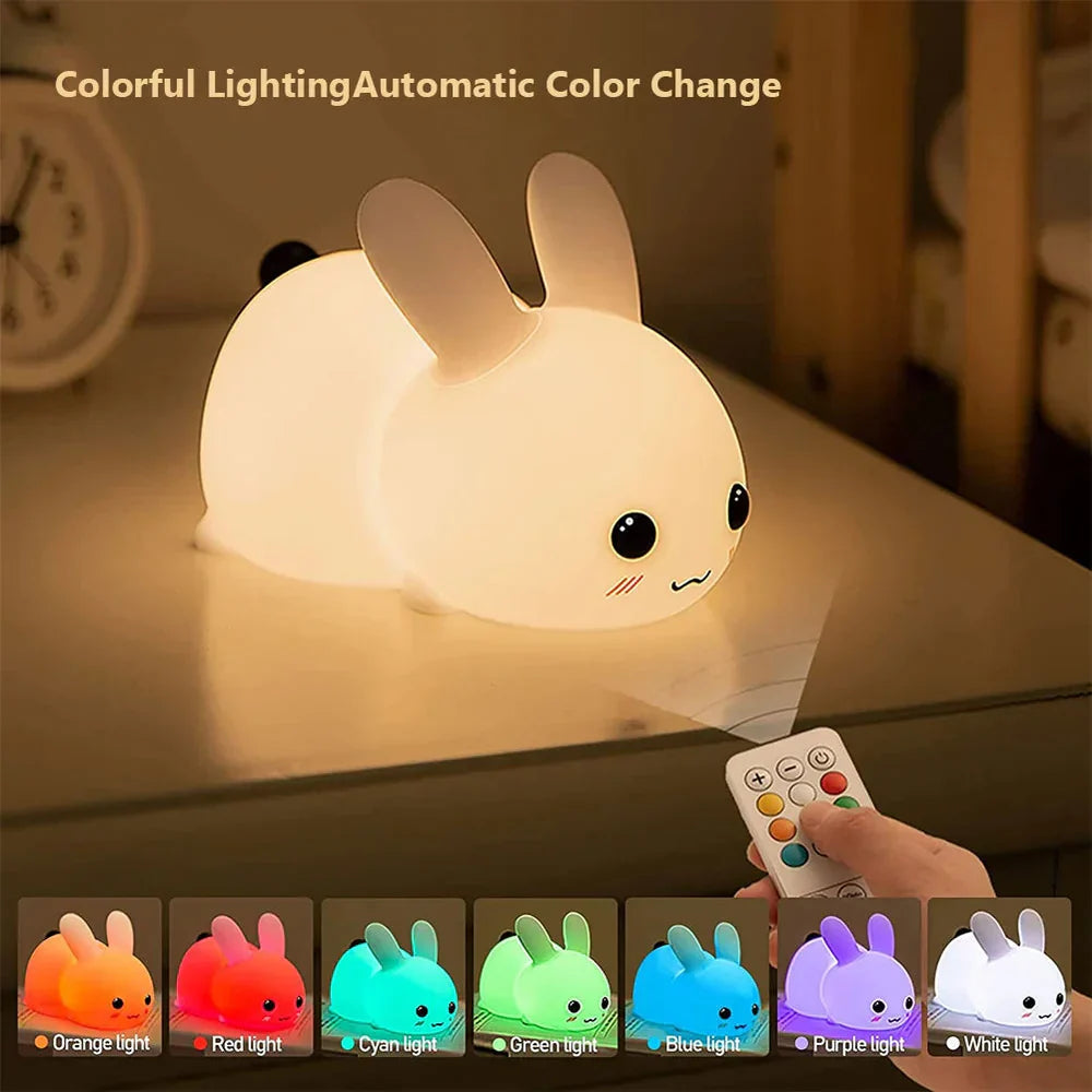 Urocza lampka nocna BunnyGlow - Idealna do sypialni