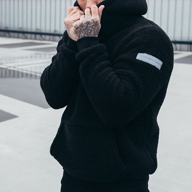 SEVEN | Męska Hoodie z Puszystego Materiału