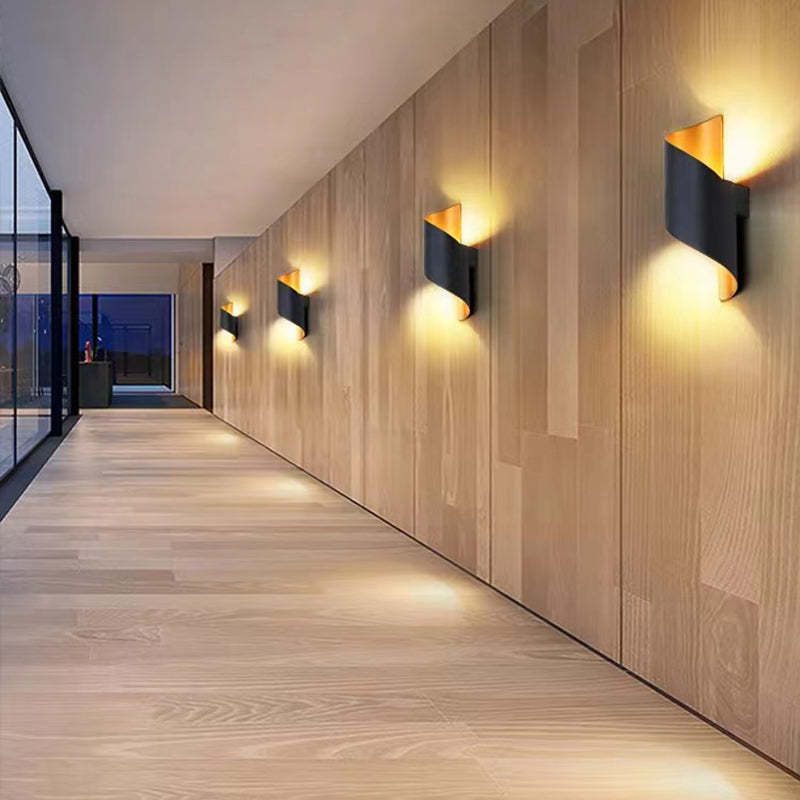 Nowoczesna lampa ścienna LED w kształcie spirali - TwistLight