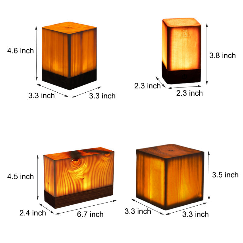 Elegancka lampa stołowa LED – WoodGlow