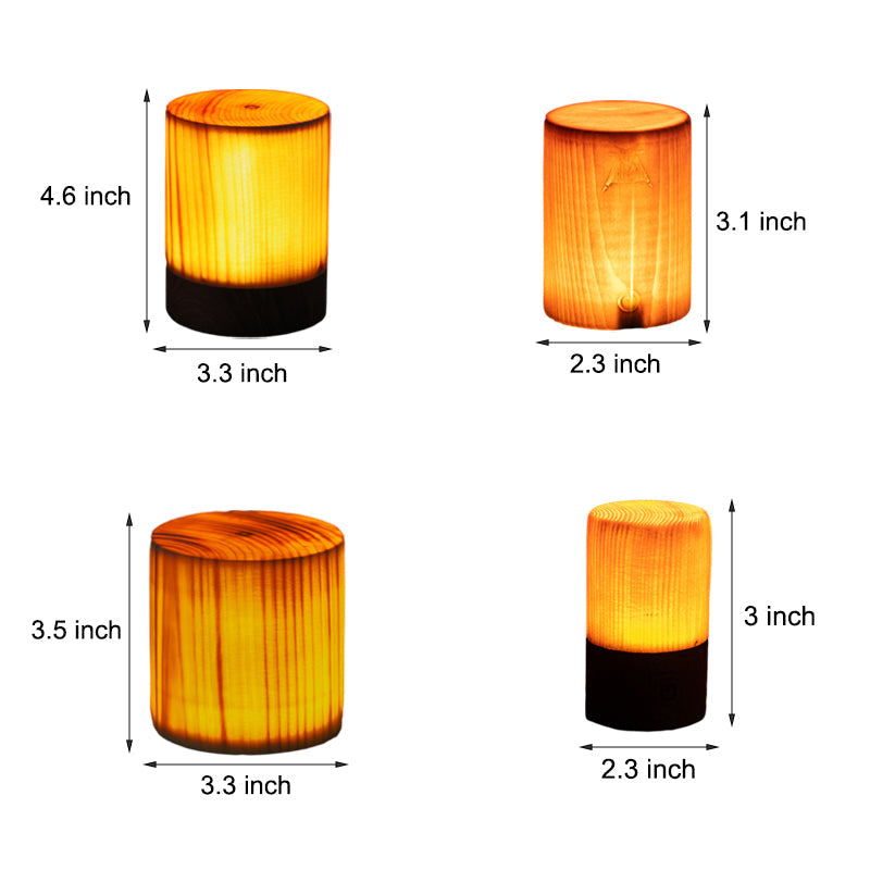 Elegancka lampa stołowa LED – WoodGlow