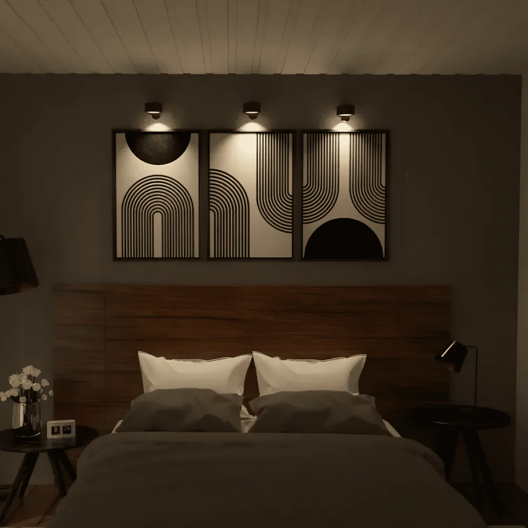 Glovia - Bezprzewodowa Lampa Ścienna LED z Funkcją Dotykowego Sterowania