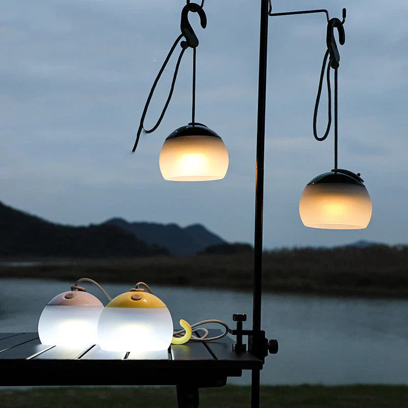 HeritageGlow - Wielofunkcyjna Lampa Campingowa w Stylu Vintage