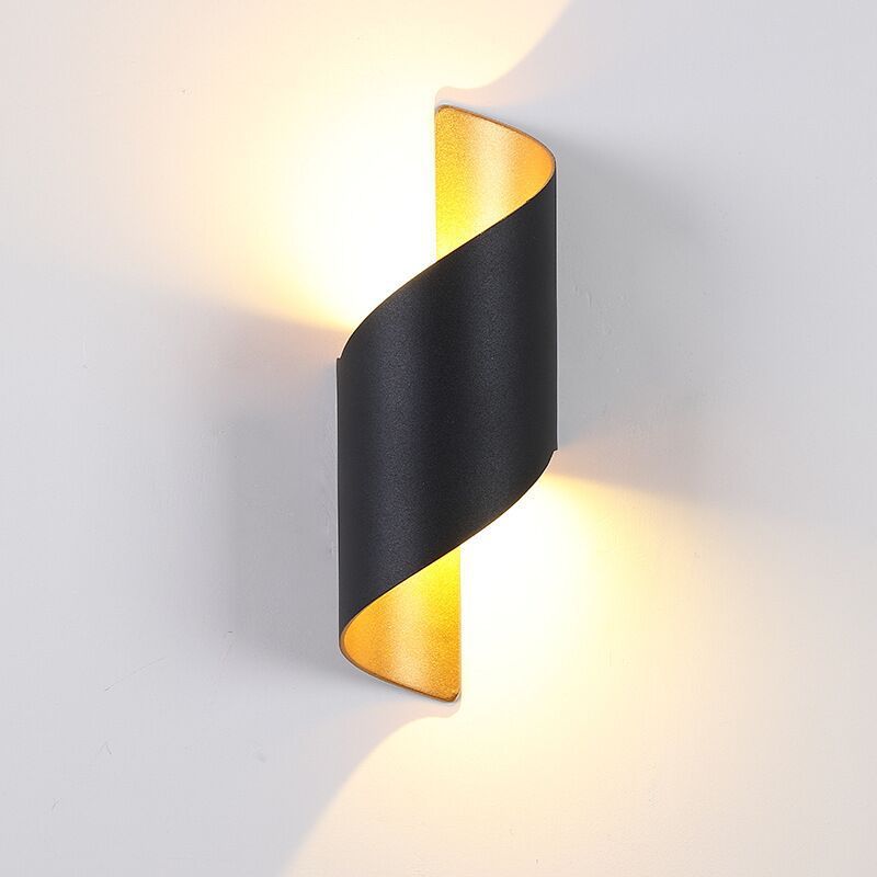 Nowoczesna lampa ścienna LED w kształcie spirali - TwistLight