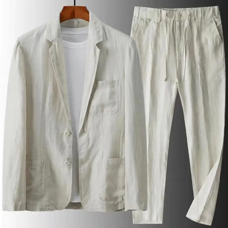 Men's Casual Linen Set