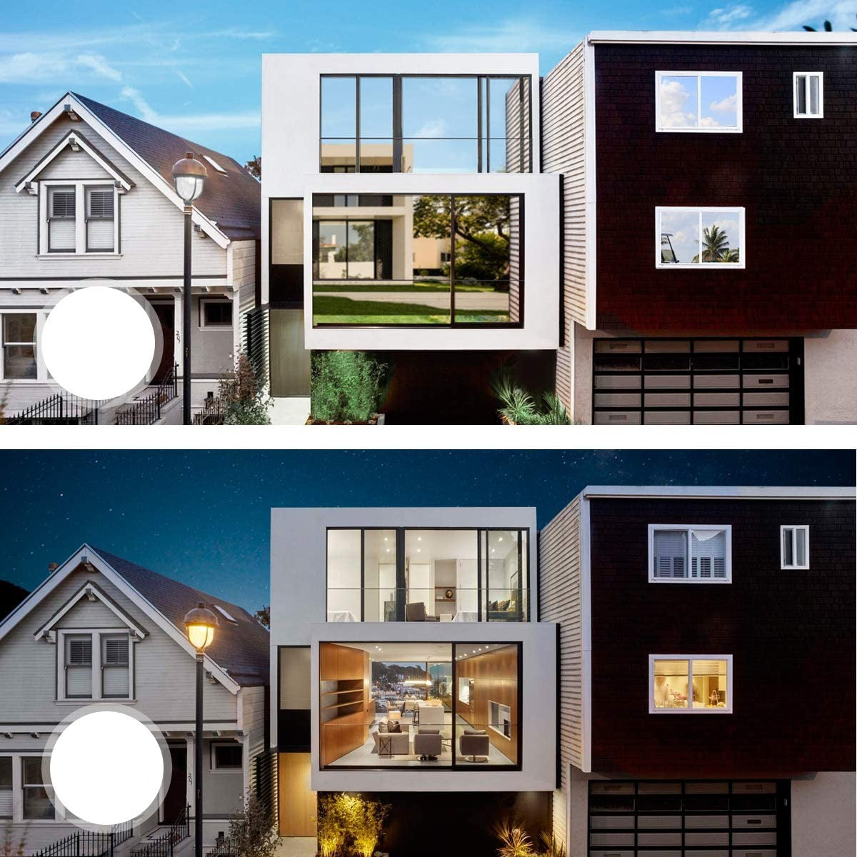 Folia okienna refleksyjna zapewniająca prywatność w ciągu dnia i przejrzystość