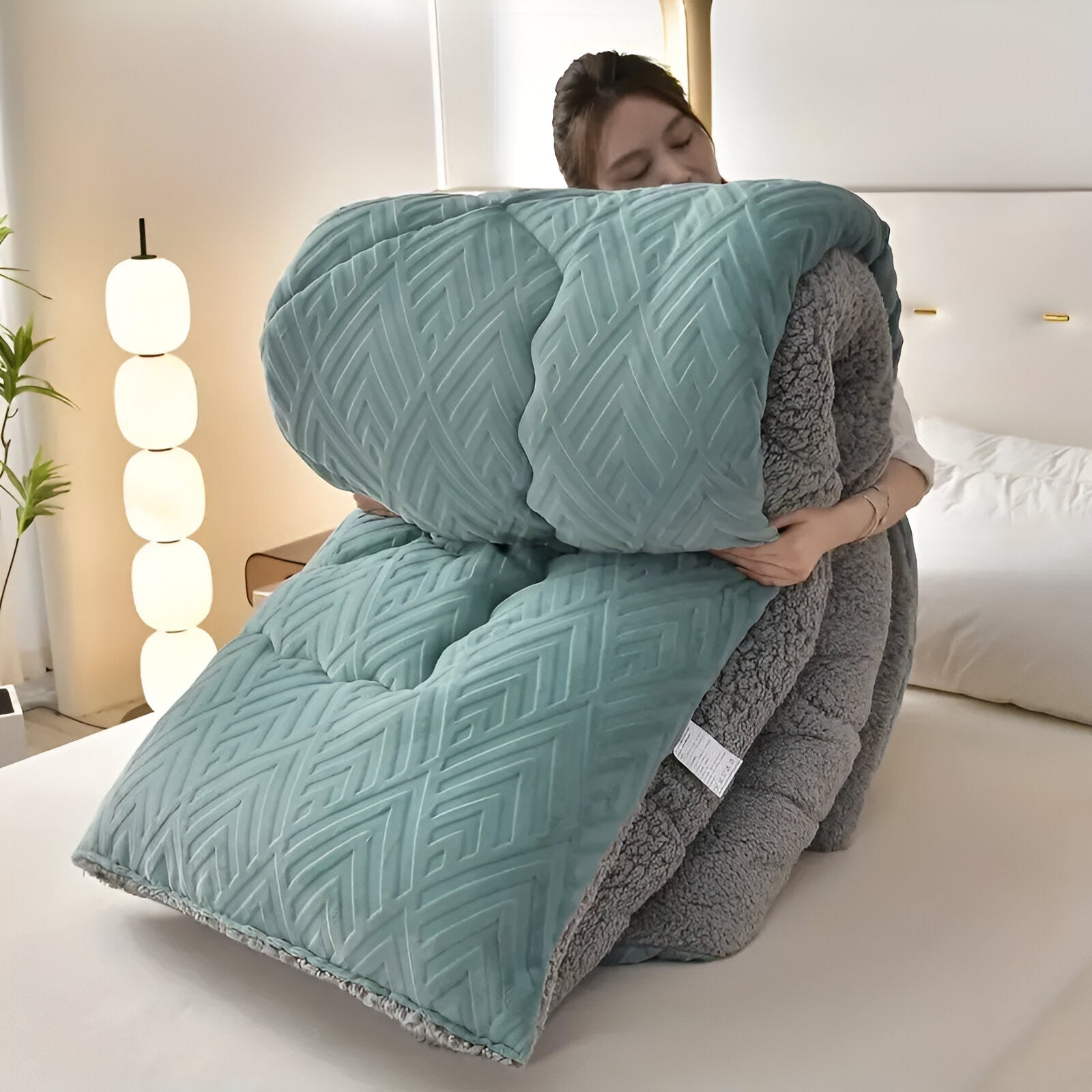 Sylavine - Luksusowy Pokrowiec na Kołdrę Czterech Pór Roku z Pluszową Teksturą