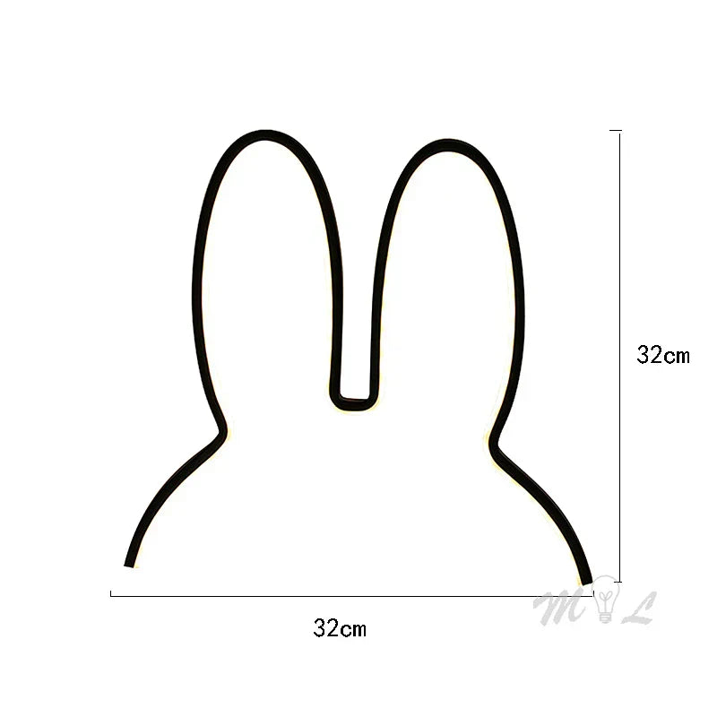 USB Rechargeable Night Light - Bunny with Mood Lighting