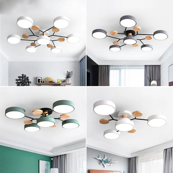 Elegancka Lampa Sufitowa z Ręcznie Wykończonymi Elementami