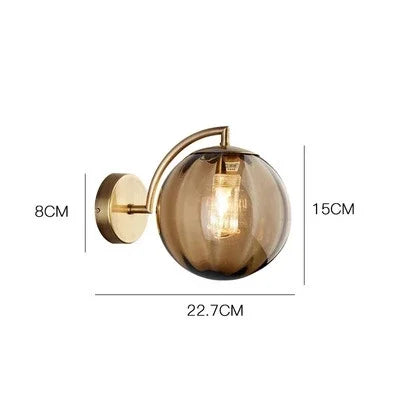 Nowoczesna lampa ścienna ze szkła w luksusowym stylu – CrystalGlow