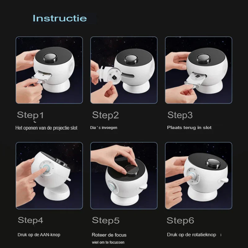 Projektor Gwiazd Galaxy do Pokoju Dziecięcego i Romantycznej Dekoracji