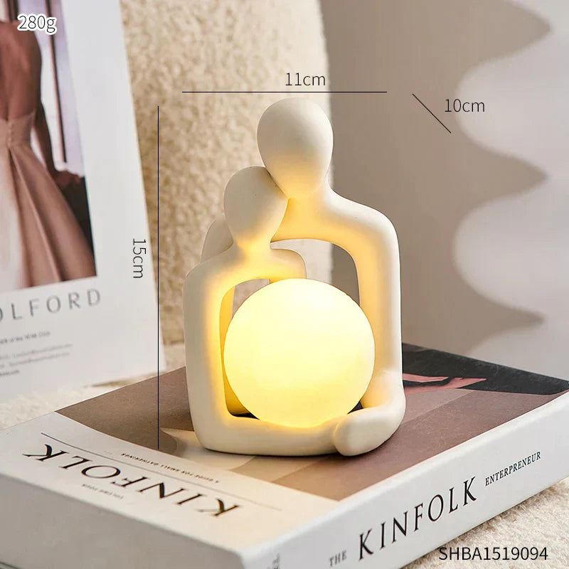 LunaGlow - Nastrojowa lampa ceramiczna
