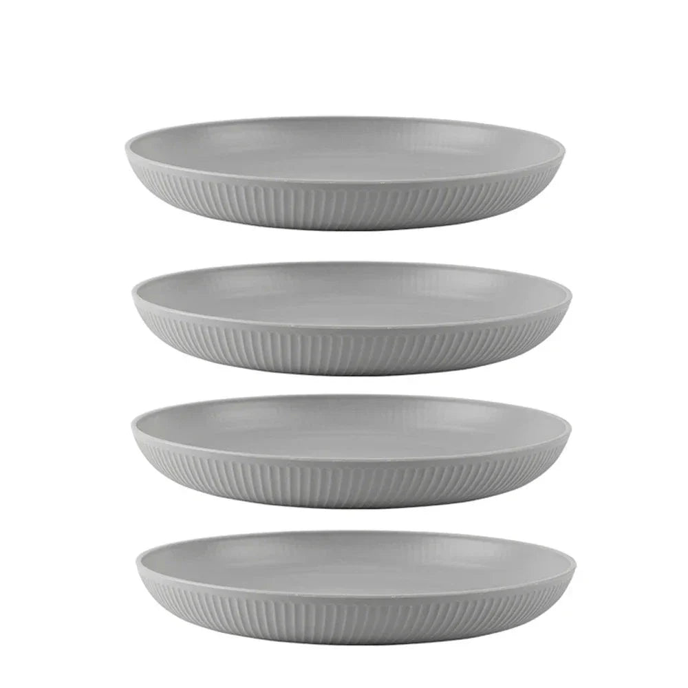 GrijsDiner | Wytrzymały Zestaw Sztućców i Naczyń