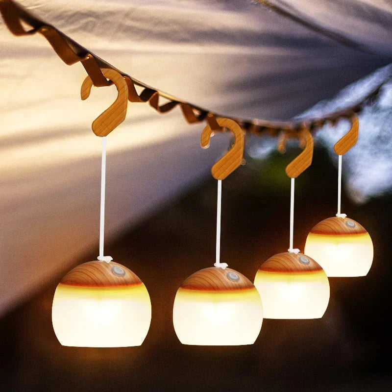 CampGlow Retro USB Rechargeable Camping Lamp