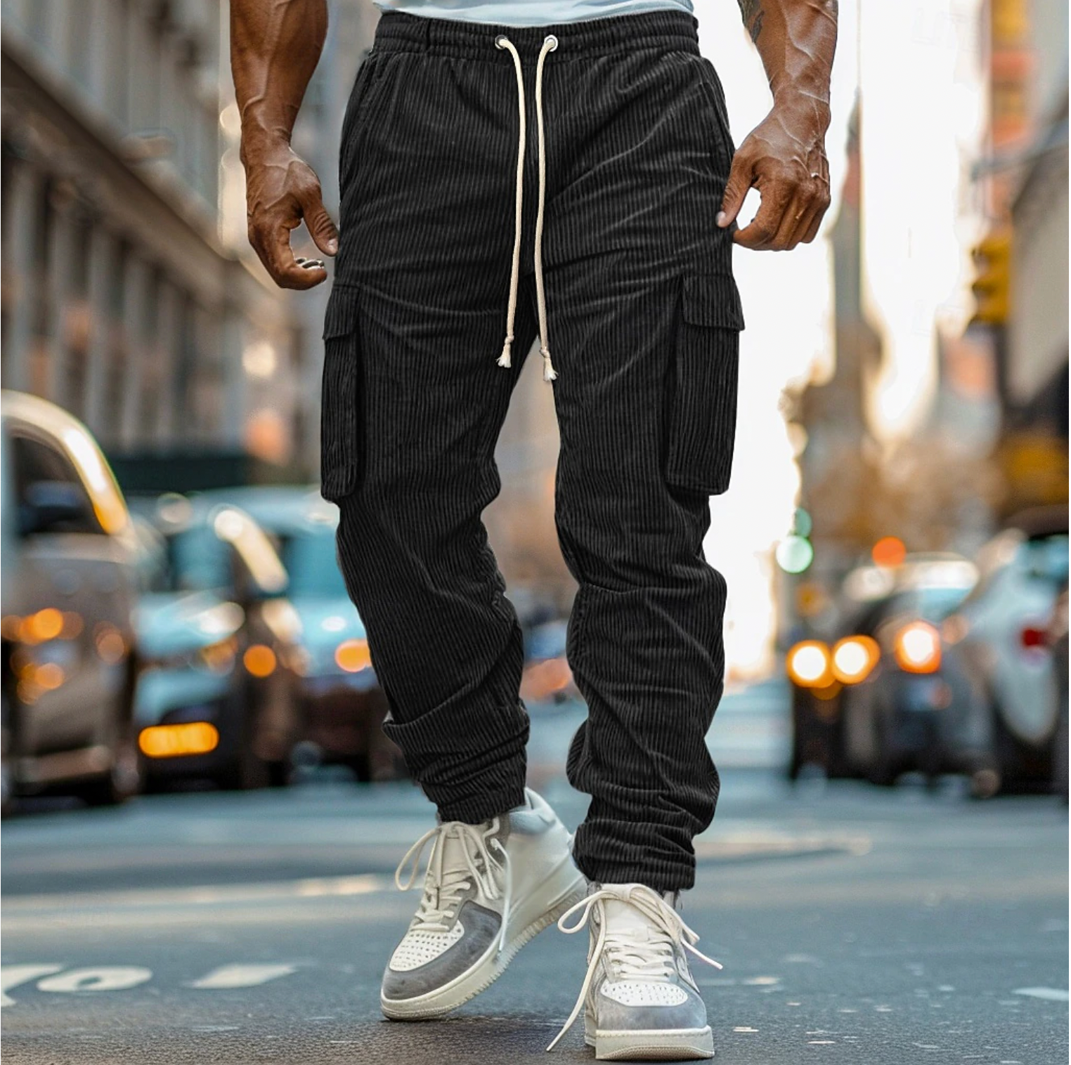 MATTHEW - Męskie Wygodne Spodnie Cargo