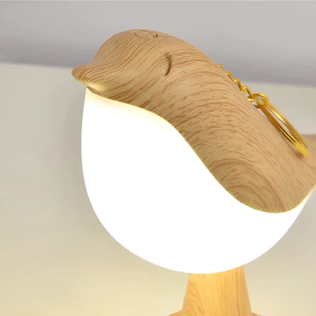 Elegancka lampka LED w formie ptaka z dotykowym sterowaniem i funkcją aromaterapii - FeatherGlow