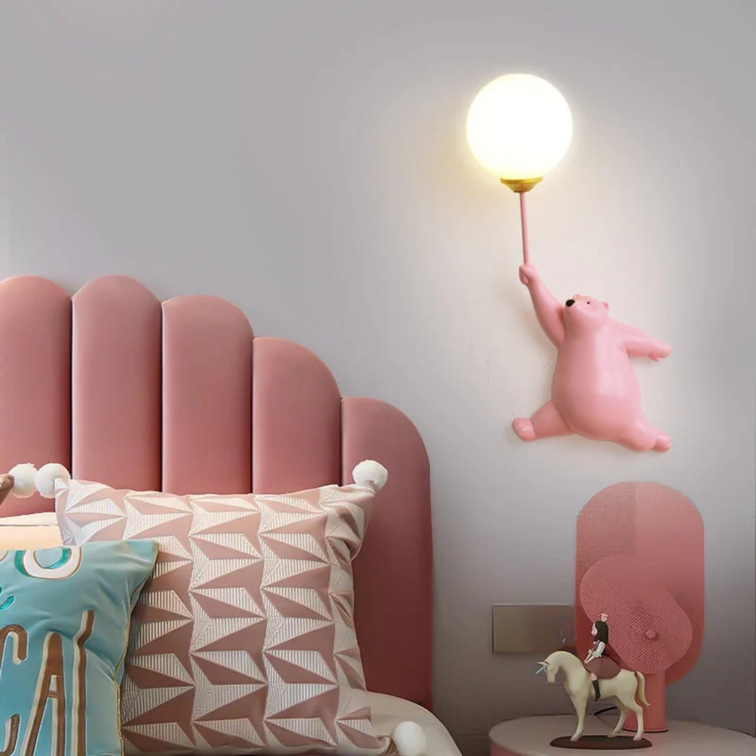 LED Ścienna Lampa w Kształcie Misia - TeddyGlow