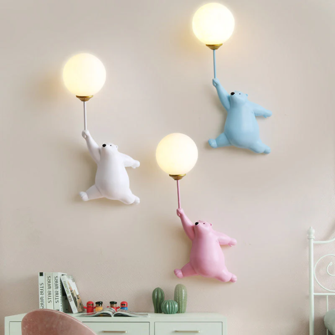 LED Ścienna Lampa w Kształcie Misia - TeddyGlow