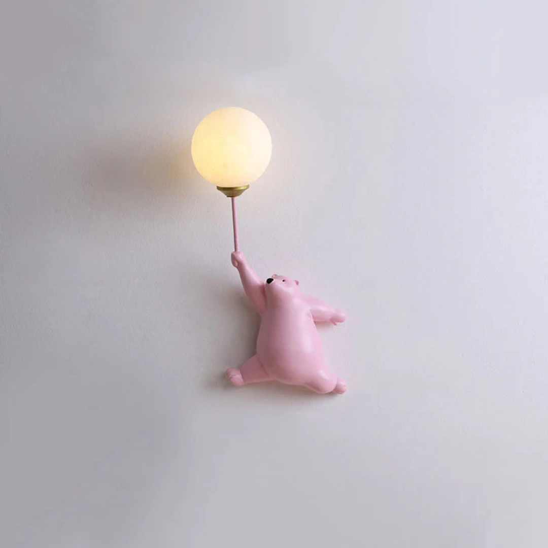 LED Ścienna Lampa w Kształcie Misia - TeddyGlow