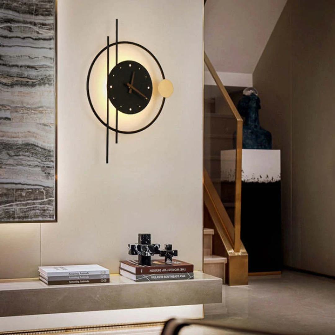 Nowoczesna lampa LED na ścianę - Chronos