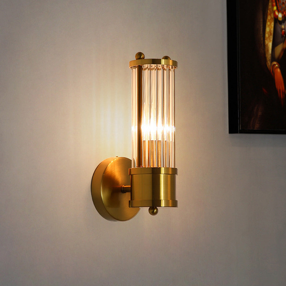 Luksusowa lampa ścienna do łazienki – Złoty Blask
