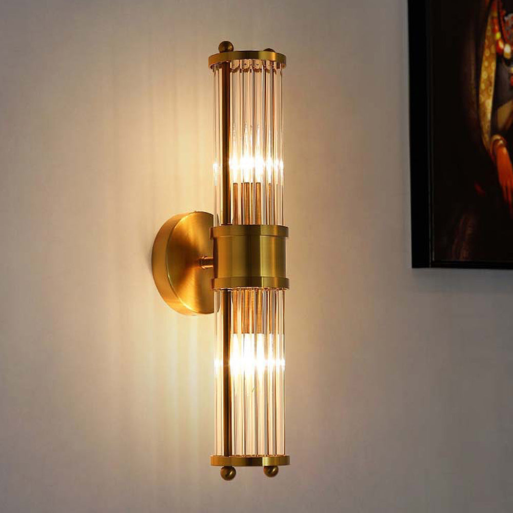 Luksusowa lampa ścienna do łazienki – Złoty Blask