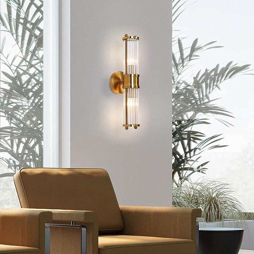 Luksusowa lampa ścienna do łazienki – Złoty Blask