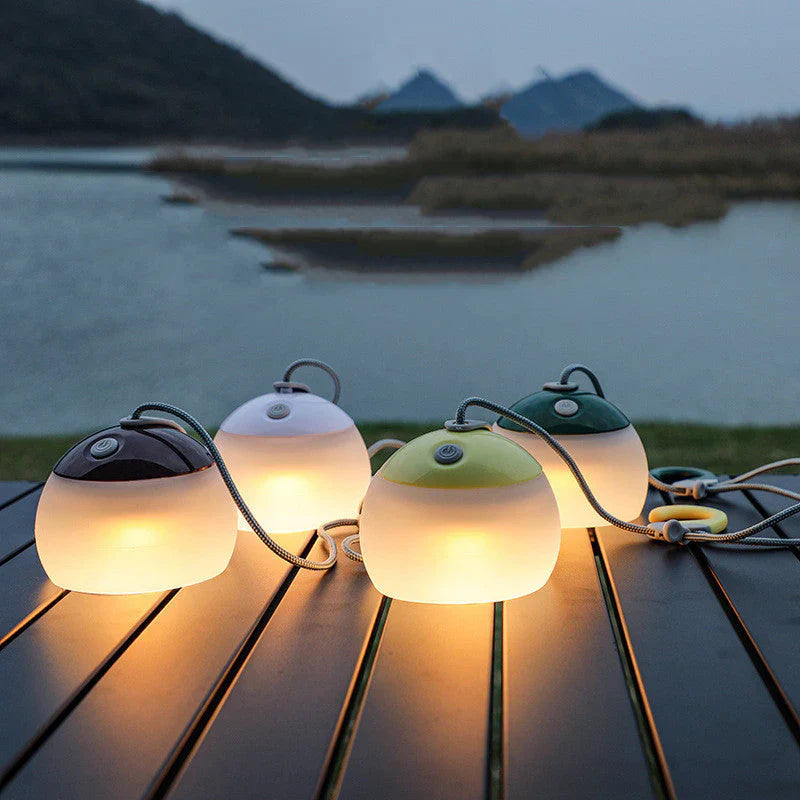 HeritageGlow - Wielofunkcyjna Lampa Campingowa w Stylu Vintage