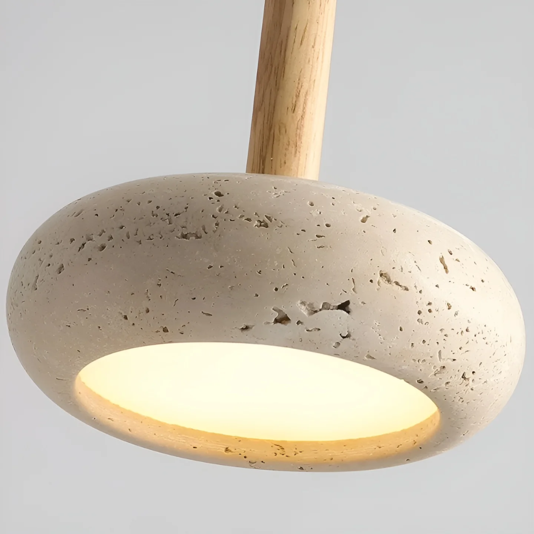 TranquilHalo - Retro Japońska Lampa Sufitowa LED