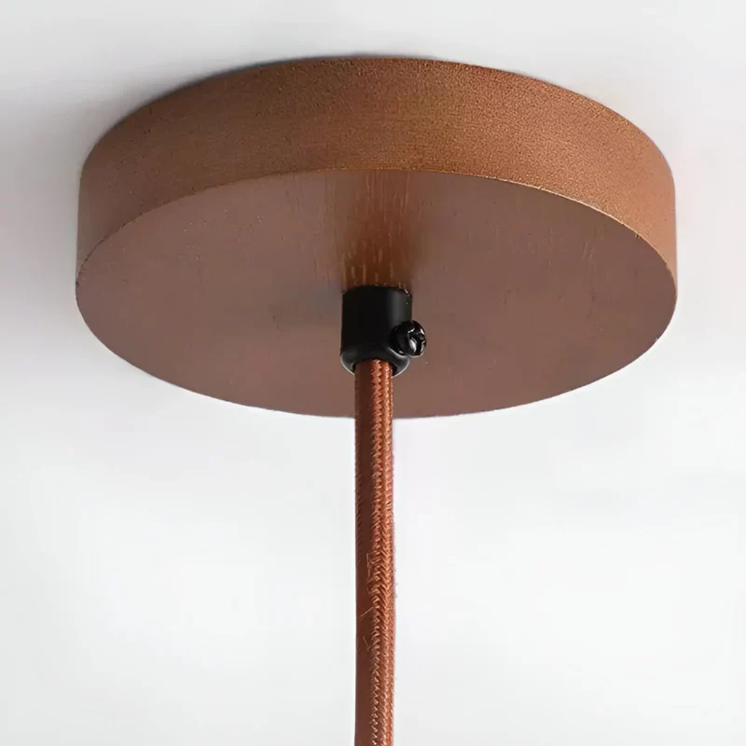 TranquilHalo - Retro Japońska Lampa Sufitowa LED
