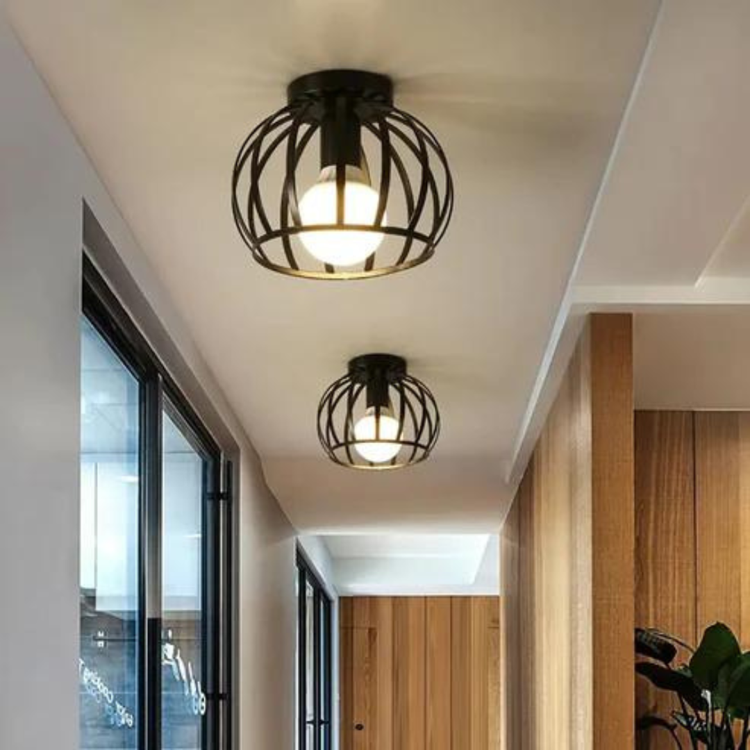 Nowoczesna Przemysłowa Lampa Sufitowa z Otwartym Designem - ForgeLight