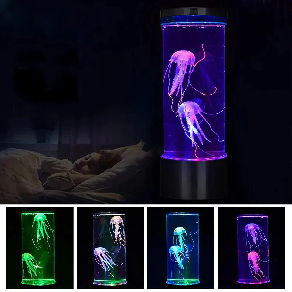 OceanGlow LED Lava Lamp - Medusa Design