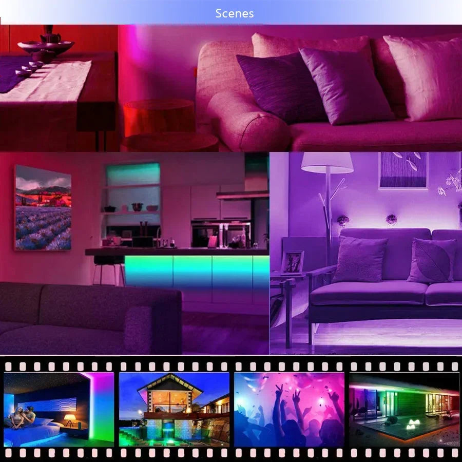RGB LED USB Pasek - Zmiennokolorowe Oświetlenie do Dekoracji Wnętrz i Podświetlenia Telewizora