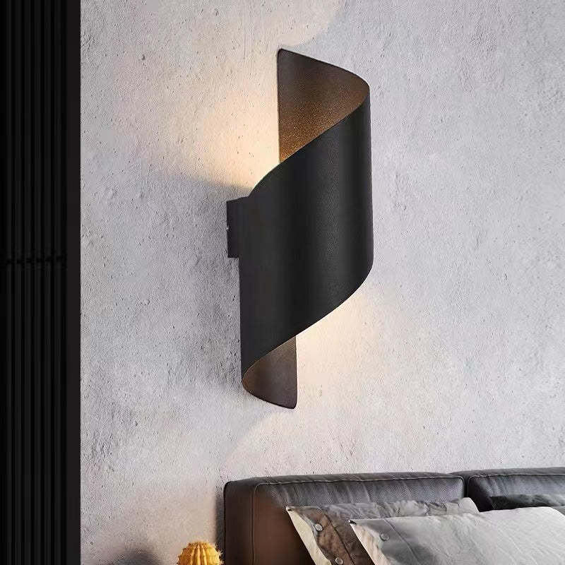 Nowoczesna lampa ścienna LED w kształcie spirali - TwistLight