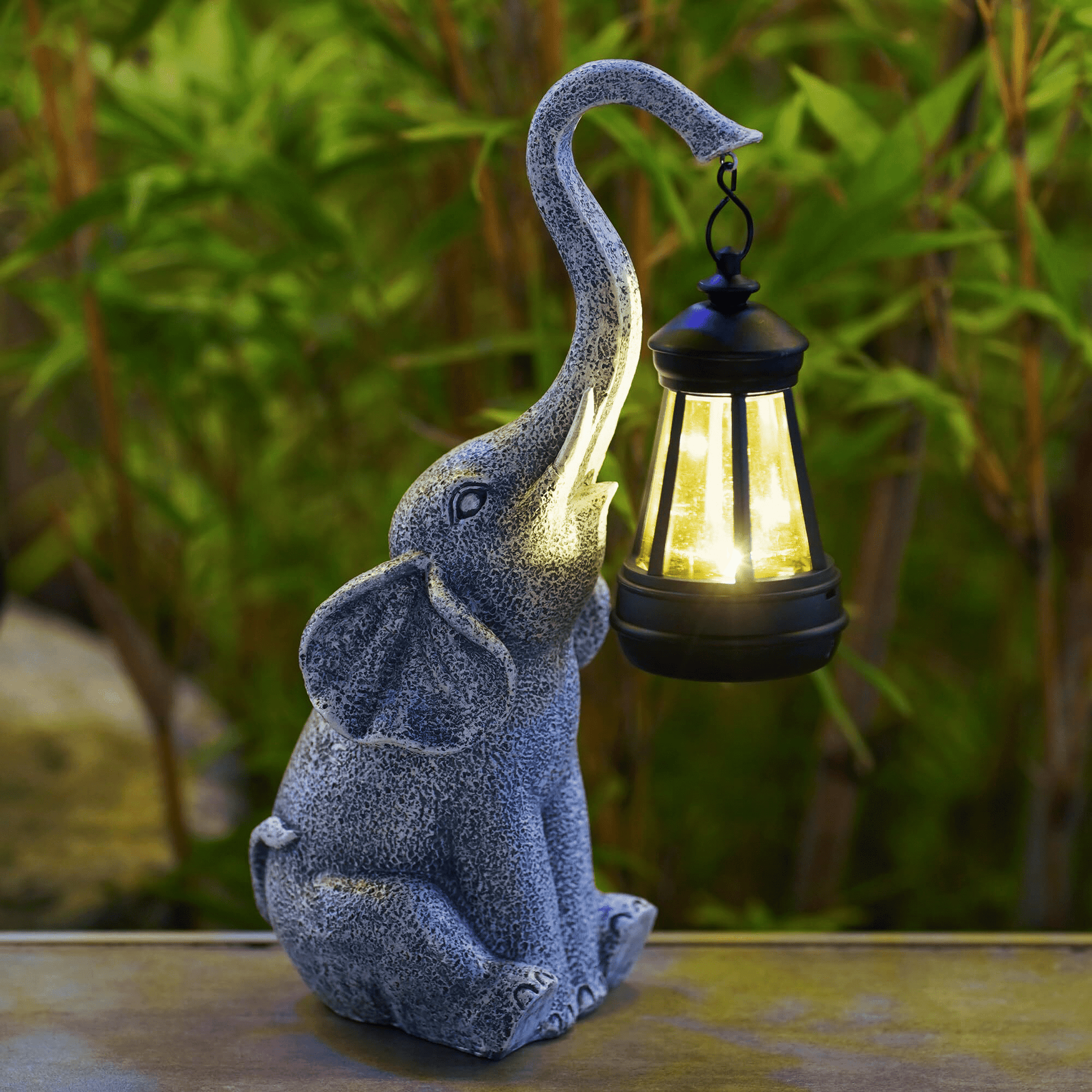 Elephant Glow - Nastrojowa lampa solarna do ogrodu