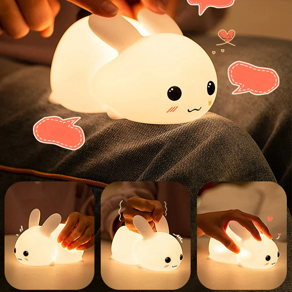 Urocza lampka nocna BunnyGlow - Idealna do sypialni