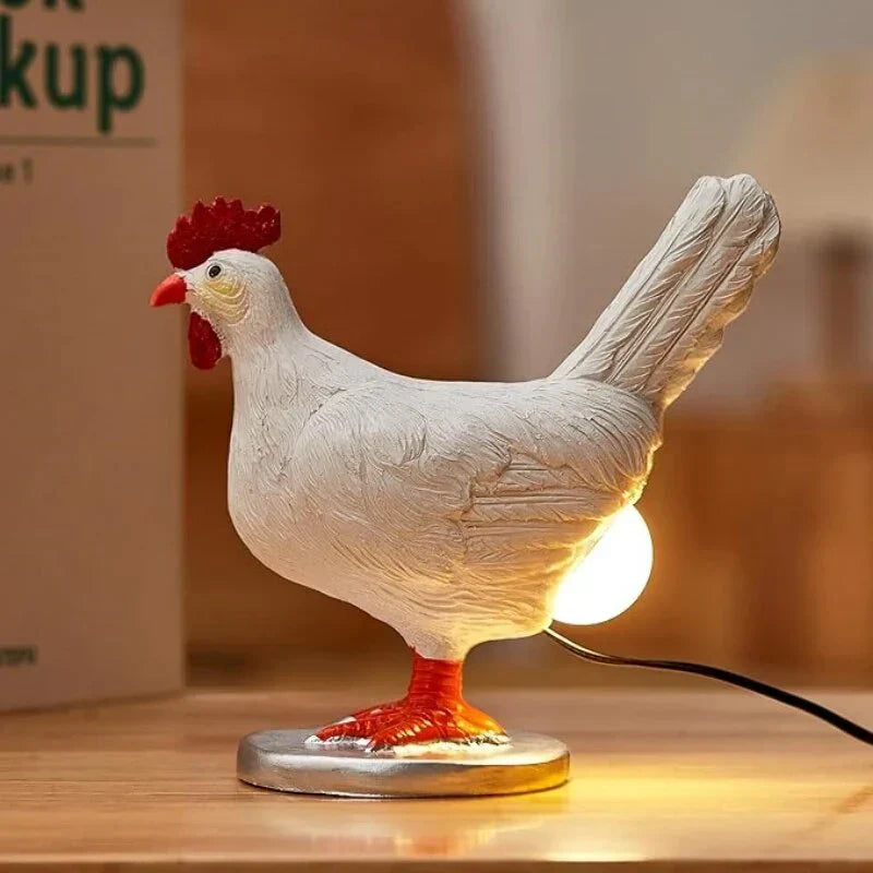 Śmieszna lampa stołowa w kształcie kurczaka - ChickLite