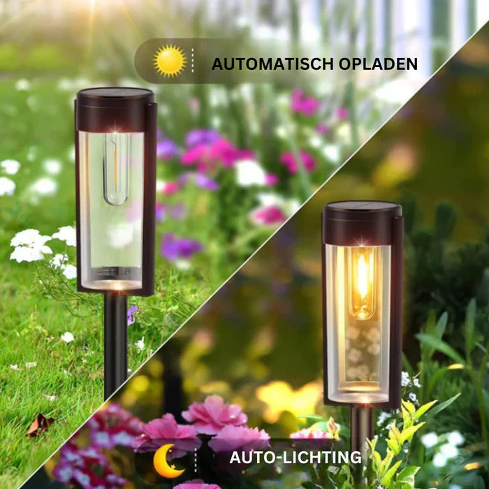 Nowoczesne Luksusowe Solarne Oświetlenie Ogrodowe - LumiPath