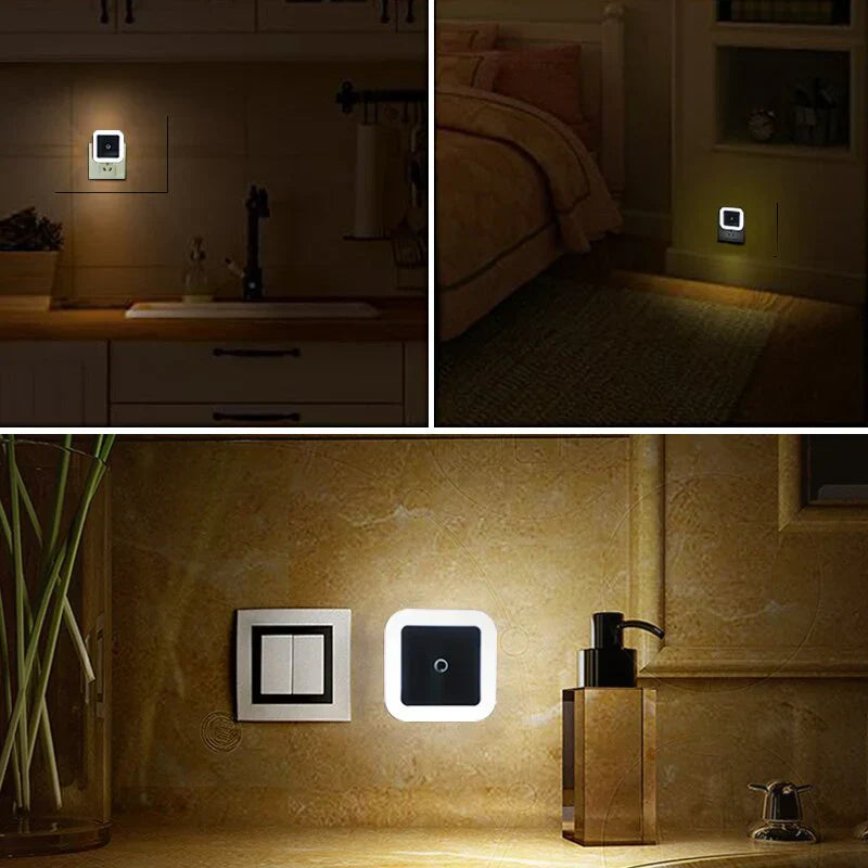 Zestaw 2 nocnych lampek dla dzieci z czujnikiem ruchu - GlowGuard