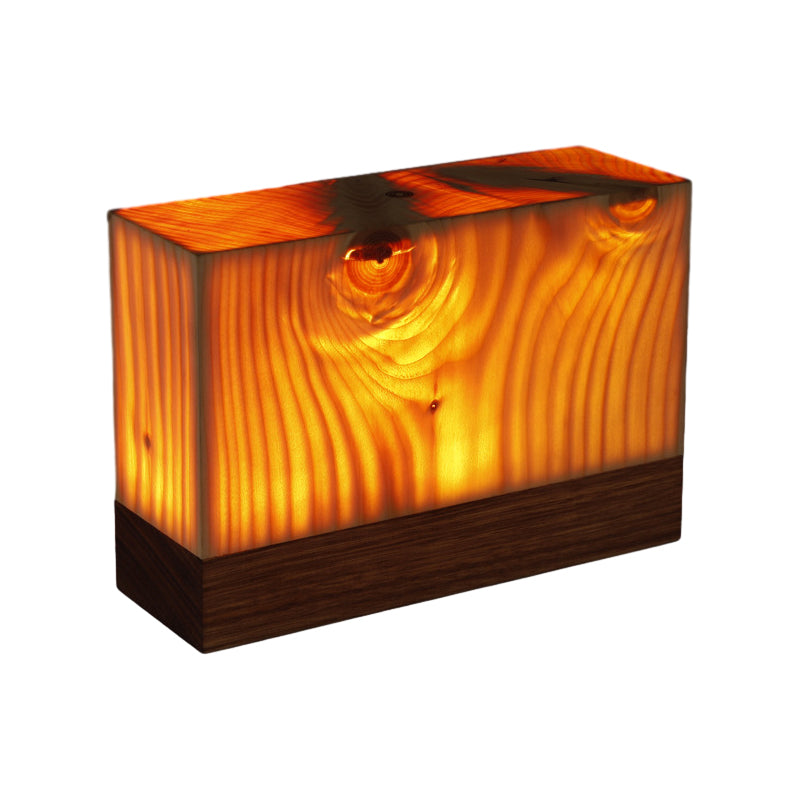 Elegancka lampa stołowa LED – WoodGlow