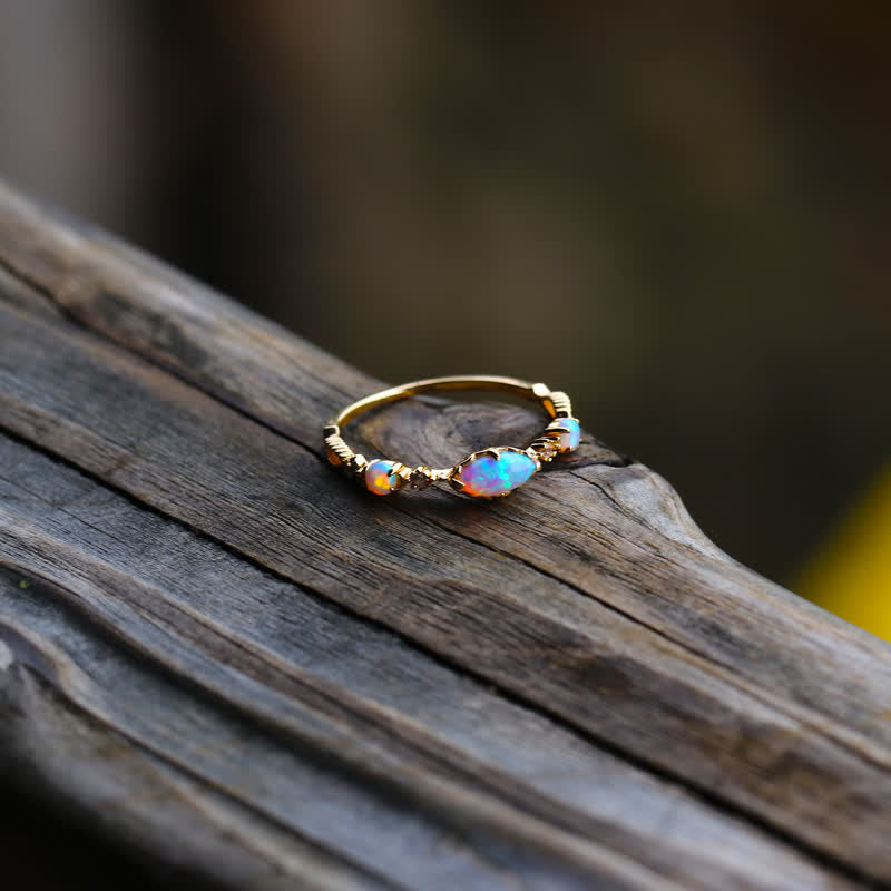 Vintage Opal Ring - Isabella: 'Love and Honesty'