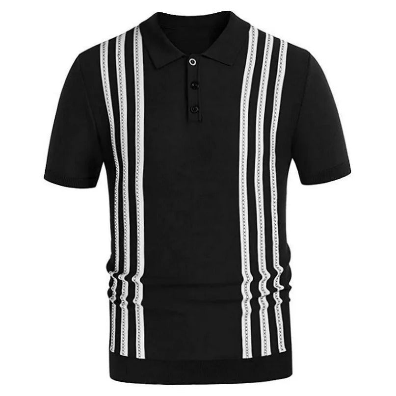 FELIX | Elegancka męska koszulka polo z krótkim rękawem z dzianiny
