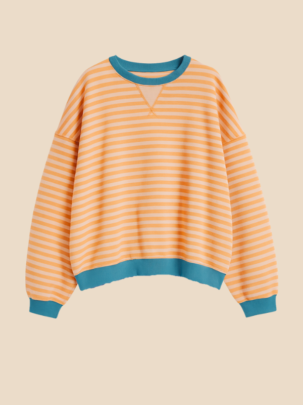 Mabel | Kobiecy sweter w paski o oversize'owym kroju