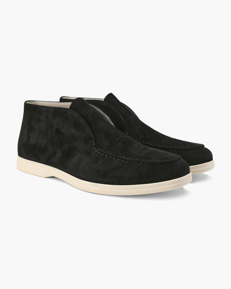 Old Money Suede Moccasins in Wysokie Style