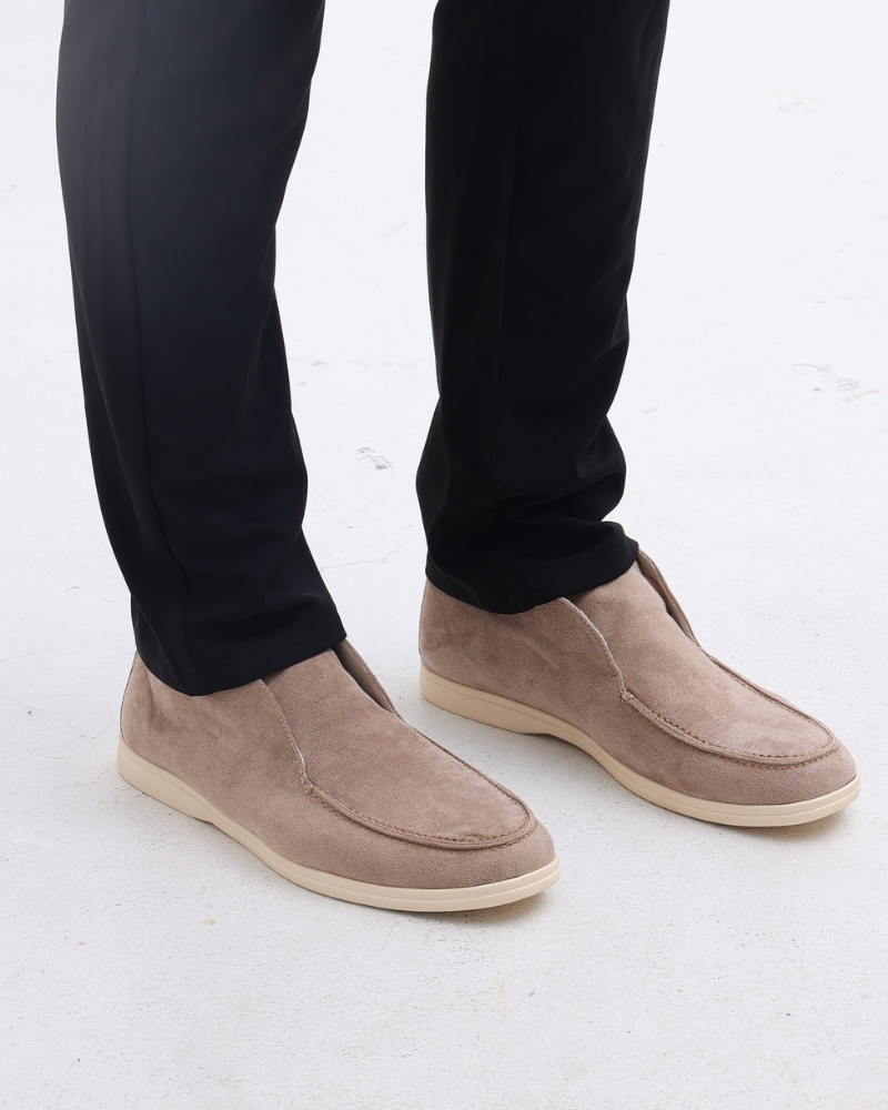 Old Money Suede Moccasins in Wysokie Style